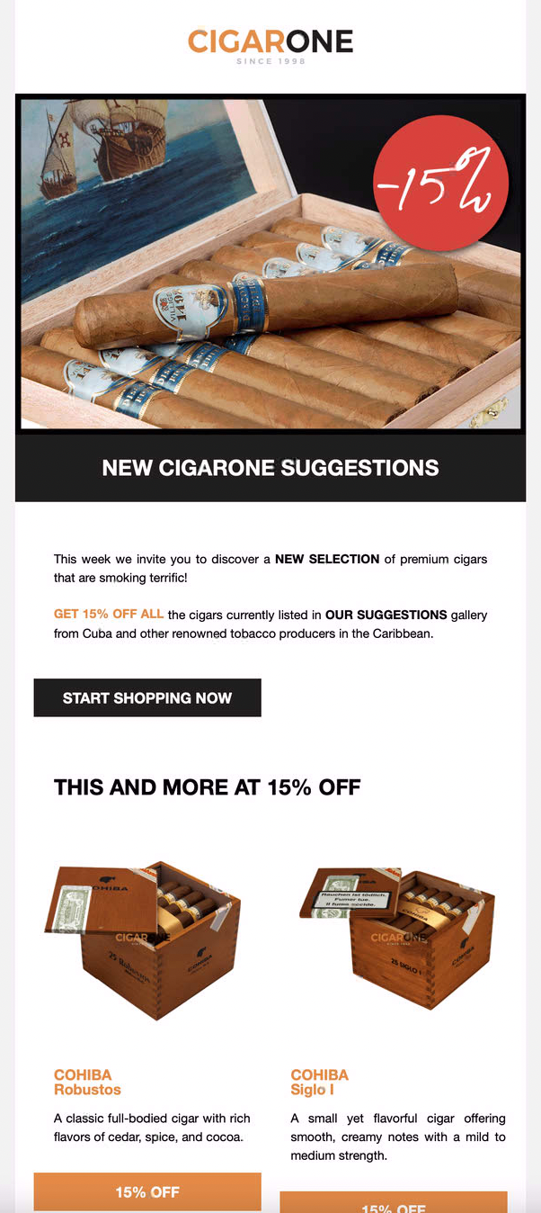 CigarOne Newsletter